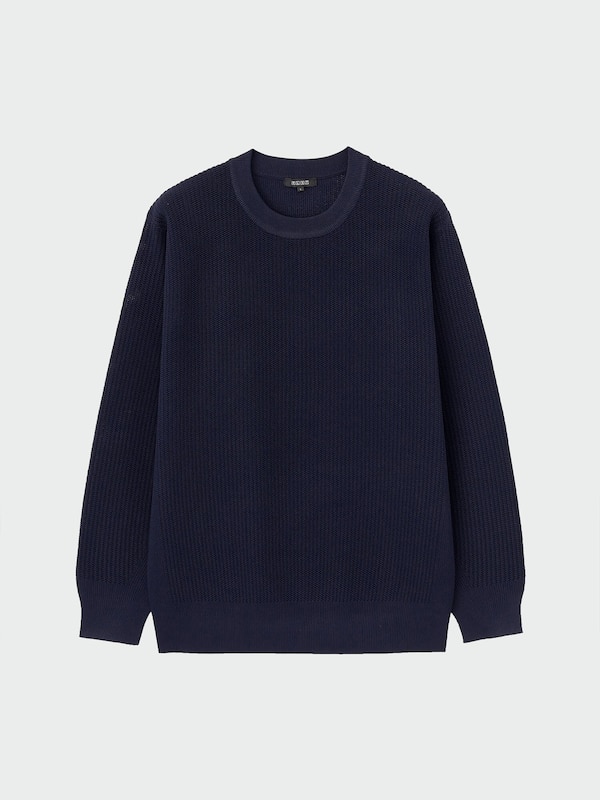 ライトウェイトニットクルーネックセーター