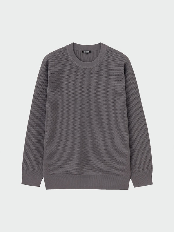 ライトウェイトニットクルーネックセーター