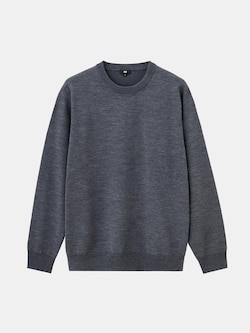 2024年モデル エクストラファインメリノウールブレンドクルーネックセーター