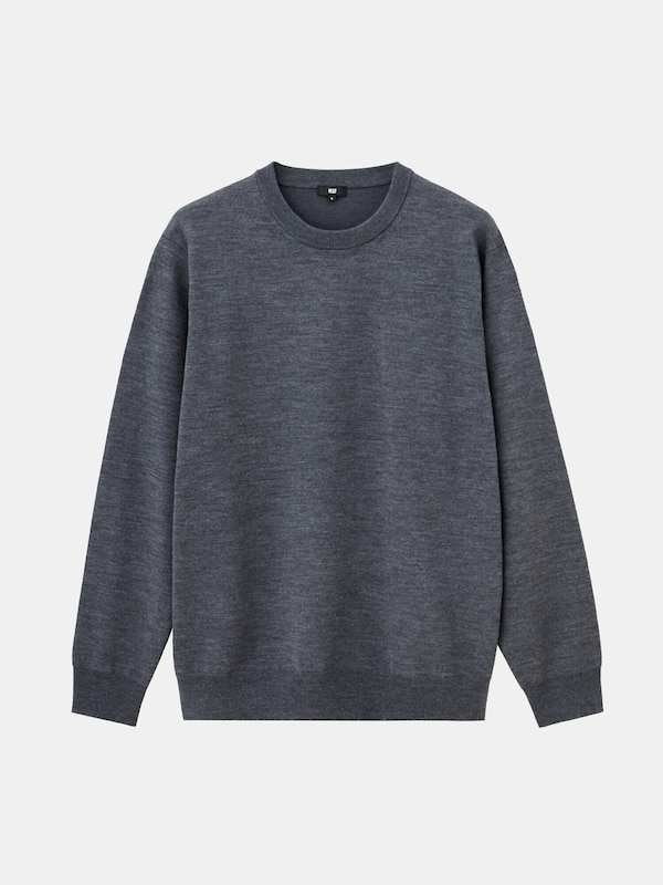 2024年モデル エクストラファインメリノウールブレンドクルーネックセーター