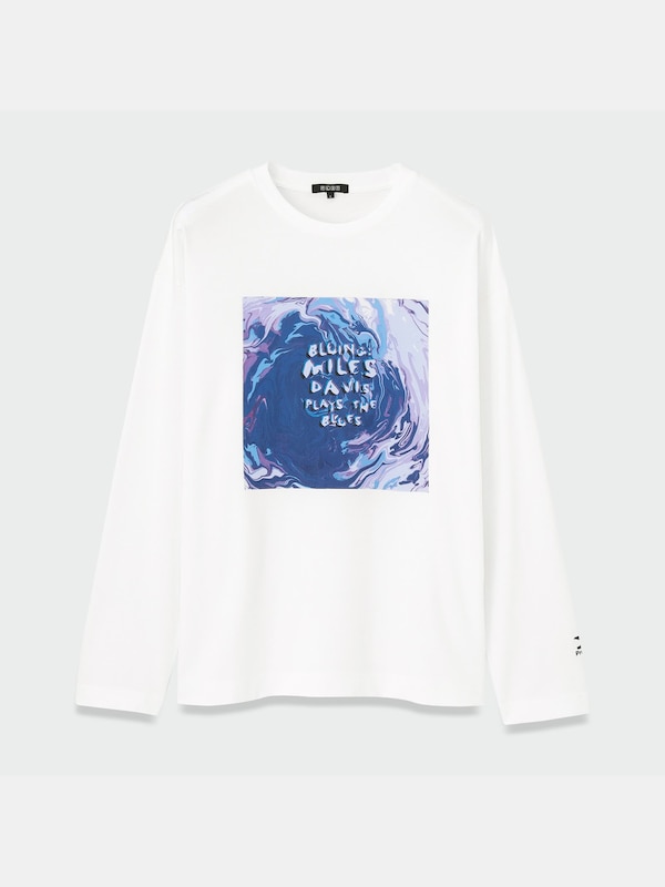 コ��ットンテンジクJAZZプリントTシャツ（長袖）