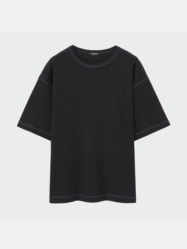 コットンリブクルーネックTシャツ（半袖）