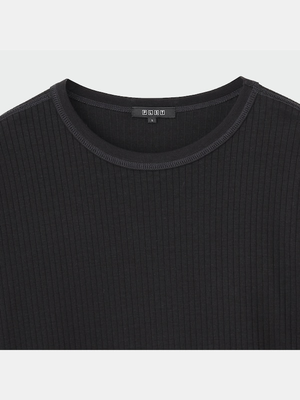 コットンリブクルーネックTシャツ（半袖）