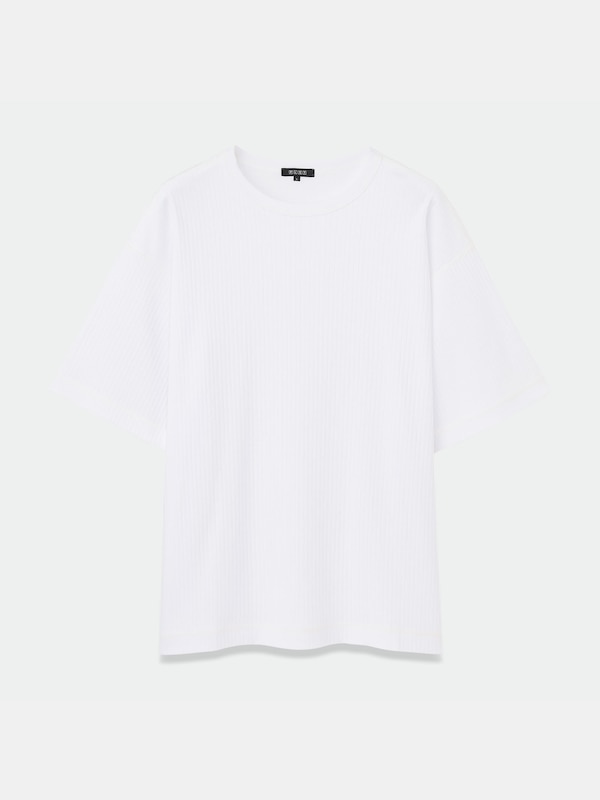 コットンリブクルーネックTシャツ（半袖）