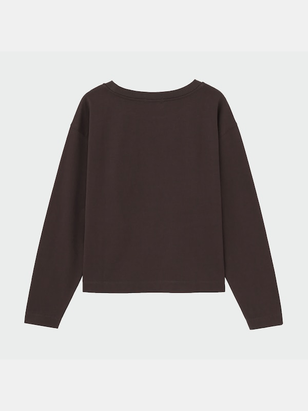 ハイゲージコットンクルーネックTシャツ（長袖）