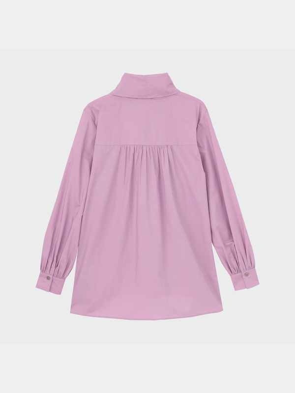 コットンシルクボウタイブラウス（長袖）