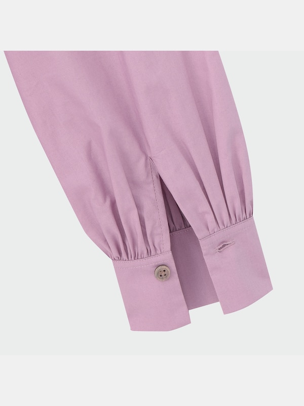 コットンシルクボウタイブラウス（長袖）