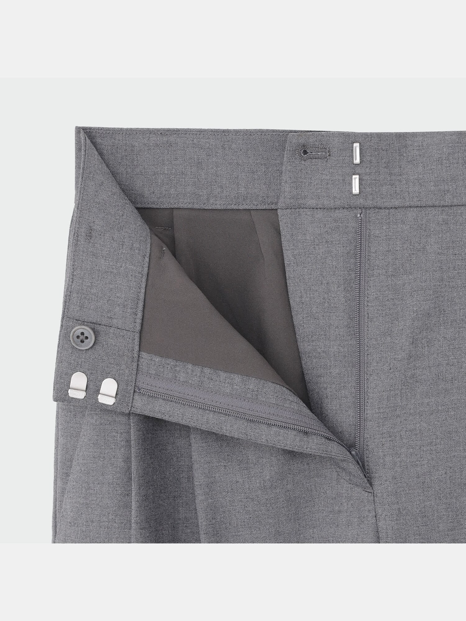 STERNBERG ウールギャバワイドプリーツパンツ　チャコールグレー　Sサイズ STERNBERG ウールギャバワイドプリーツパンツ チャコールグレー