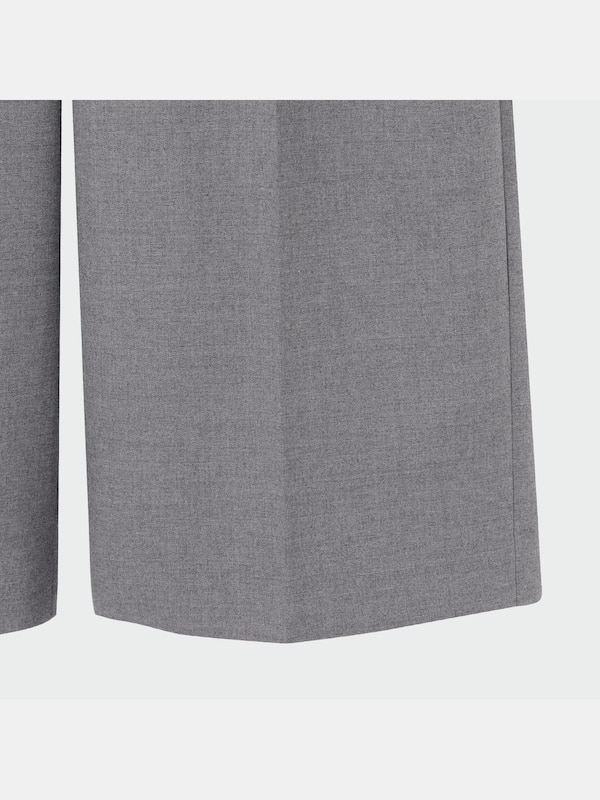 ウールブレンドギャバワイドパンツ