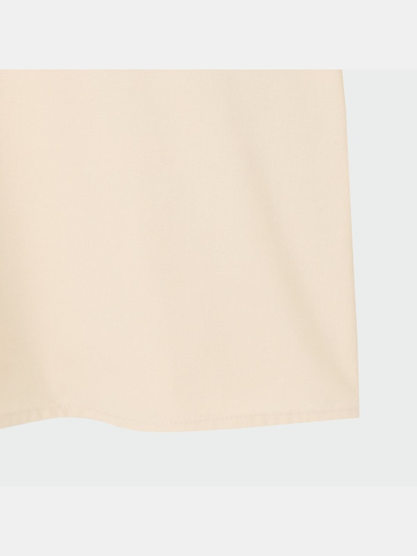 コットンブレンドフリルブラウス（長袖）