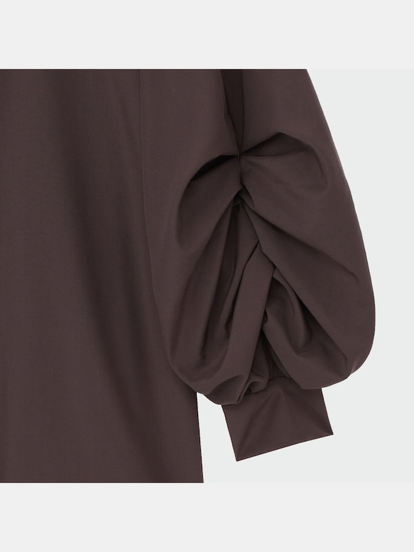 ボリュームスリーブプリーツブラウス（長袖）