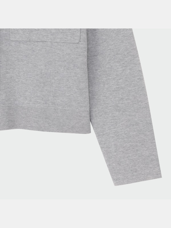 メタルボタンクルーネックカーディガン