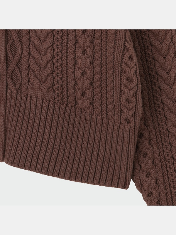 ケーブルカーデスカートセットアップ（長袖）