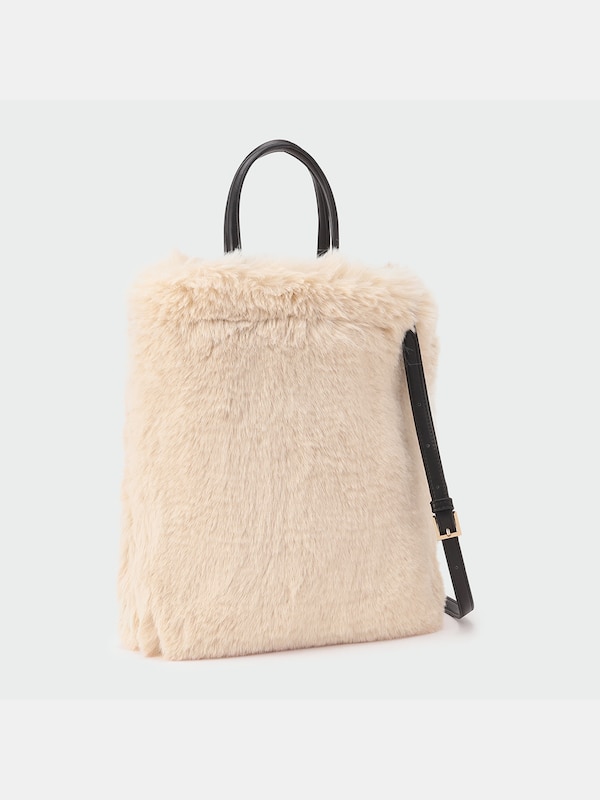 フェイクファー  トートバッグ