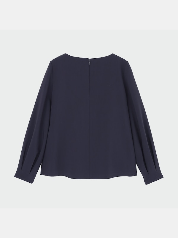 パール付きブラウスパンツセットアップ（長袖）