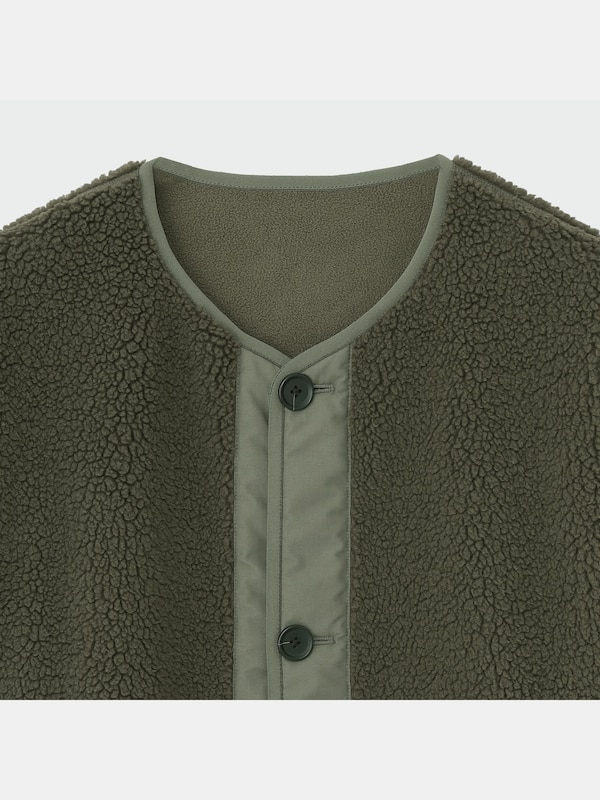 ボアフリースコンビネーションカーディガン