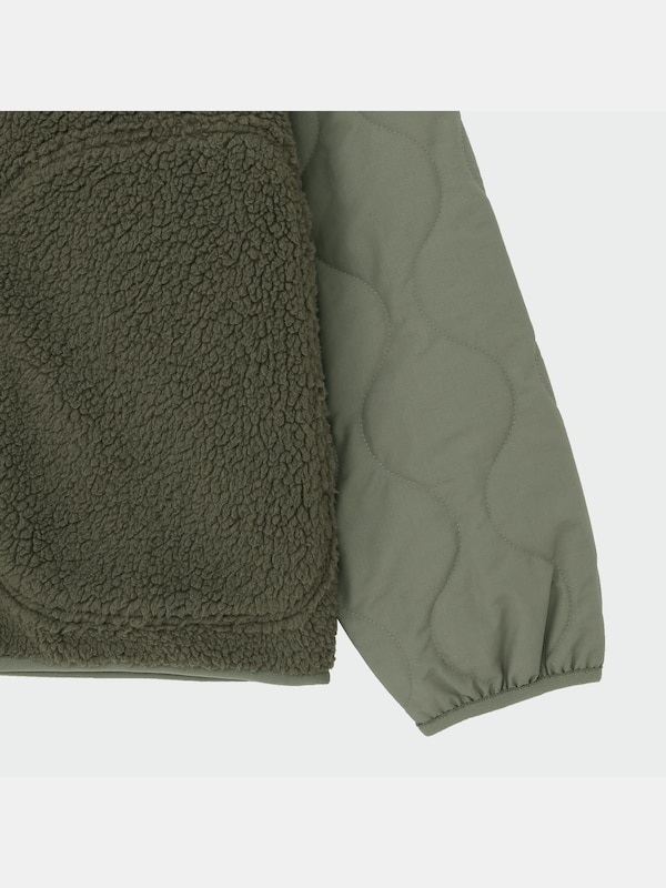 ボアフリースコンビネーションカーディガン