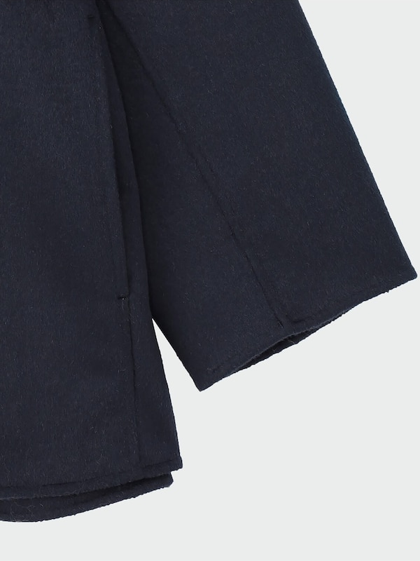 ウールブレンドリバーハーフコート