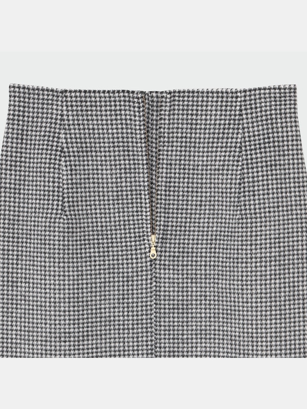 ウールブレンドリバーナロースカート