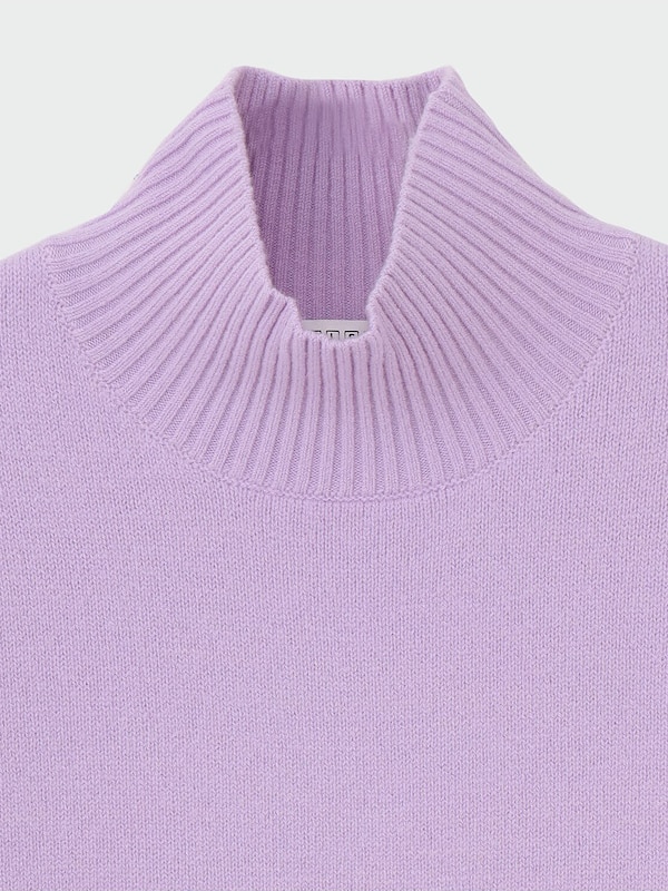 ウールプレーティングタートルネックセーター（長袖）