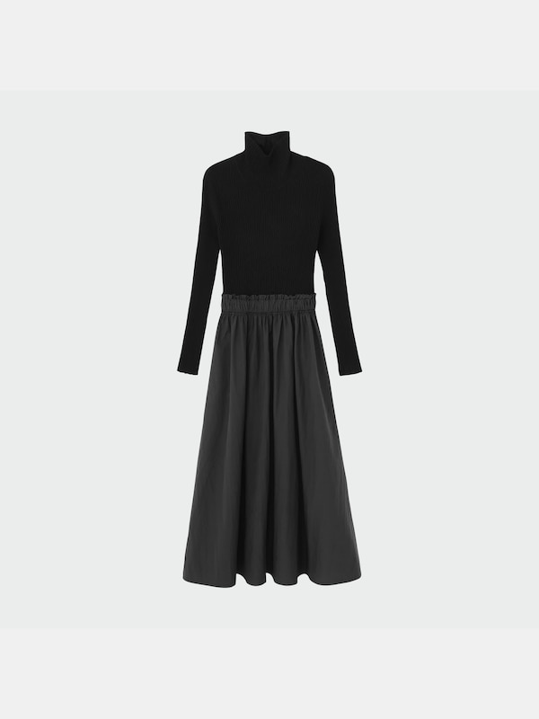 ニットドッキングワンピース（長袖）