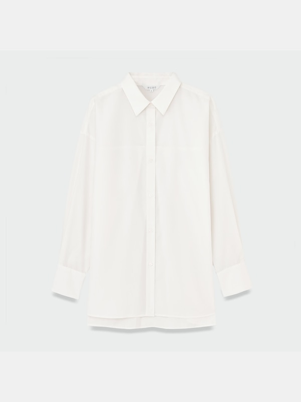 ケーブルニットレイヤードシャツ（長袖）