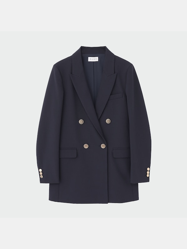 レーヨンブレンドダブルジャケット