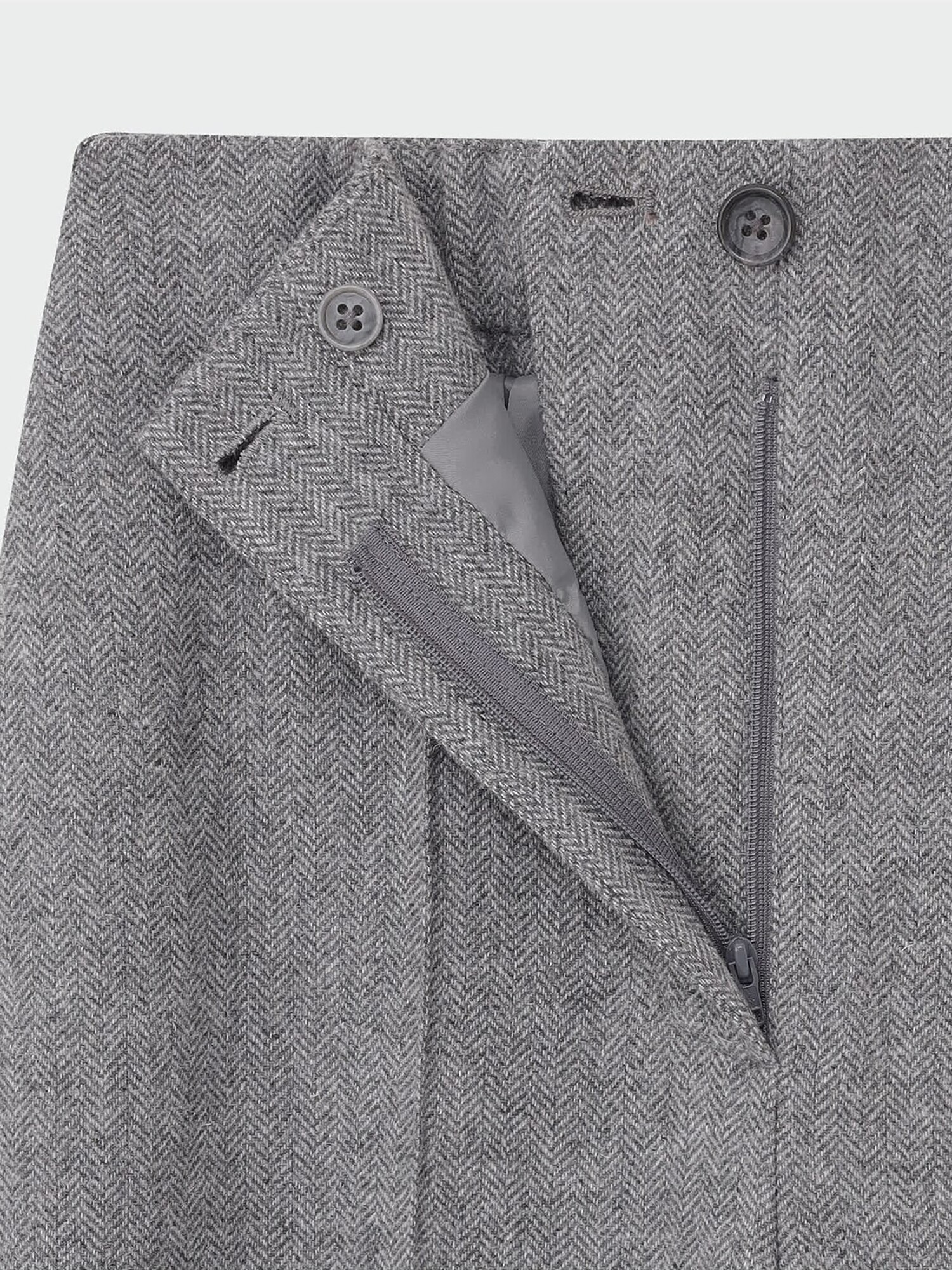 美品⁑プラステ　ウールツイードロングジレ　ブラックチェック柄　ゴールドボタン　M PLST(プラステ)公式 | ウールツイードワイドパンツ