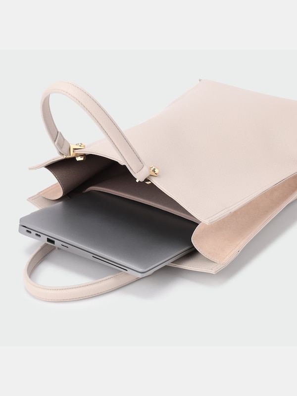 フェイクレザー2WAYトートバッグ