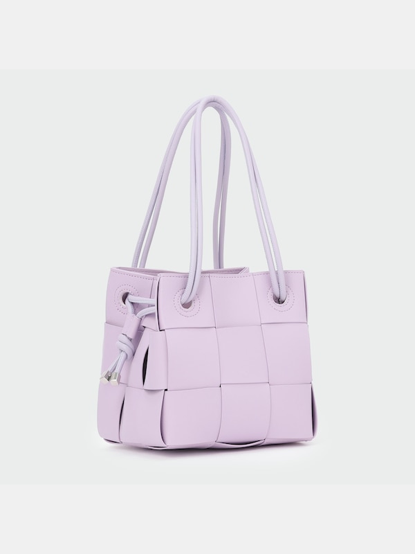 フェイクレザーメッシュバッグ