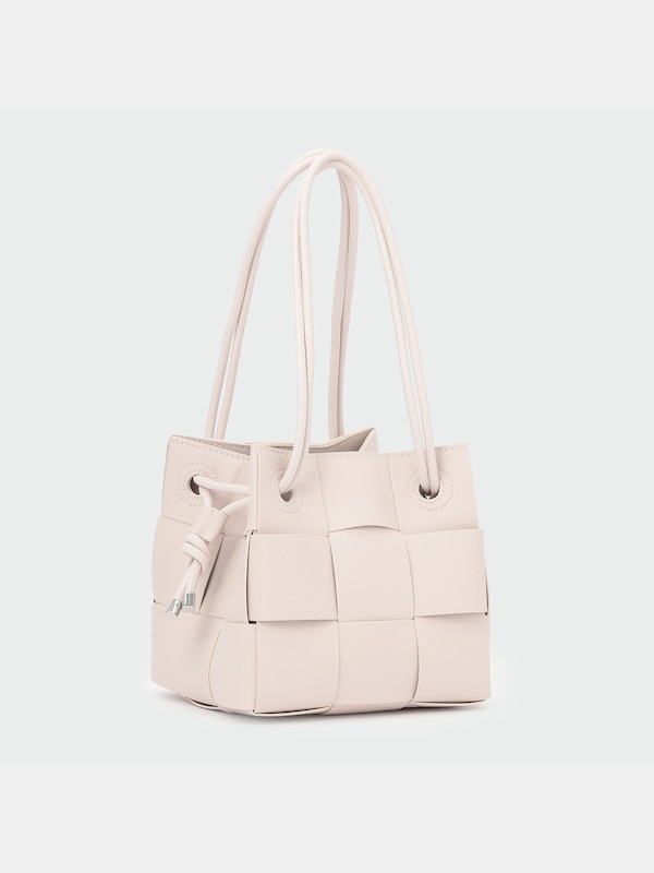 フェイクレザーメッシュバッグ