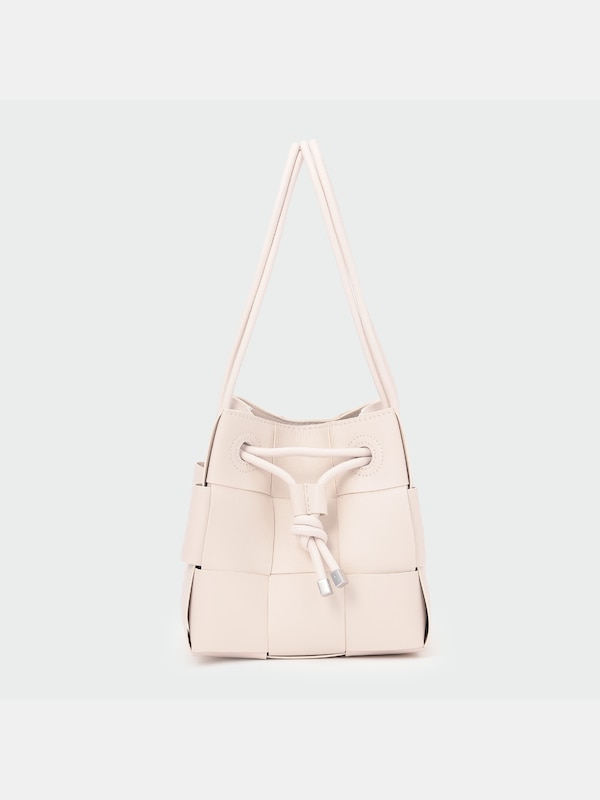 フェイクレザーメッシュバッグ