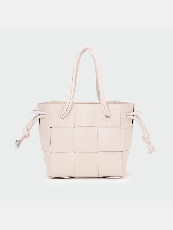 フェイクレザーメッシュバッグ