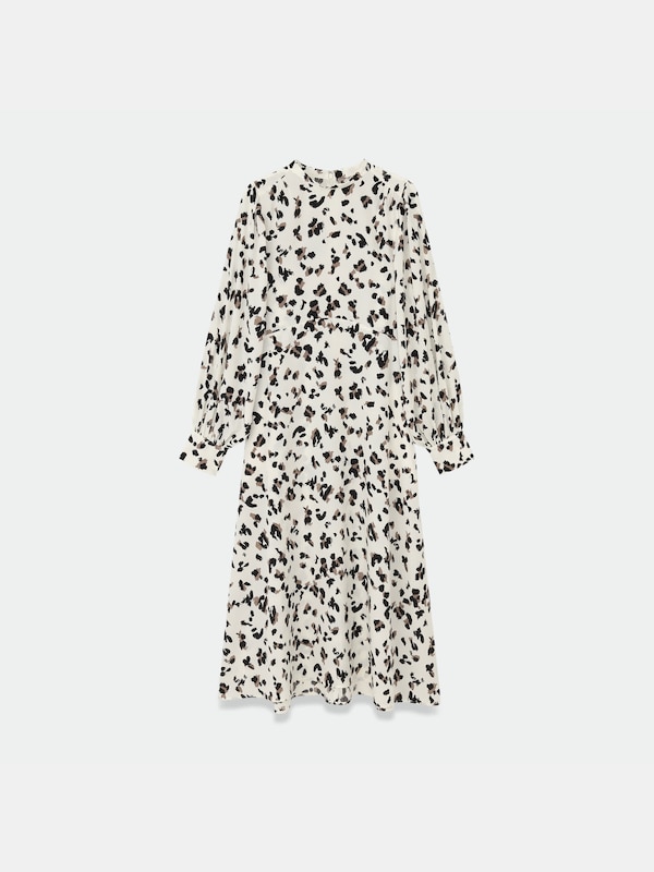 レオパードプリントワンピース（長袖）