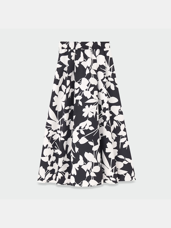 フラワープリントフレアスカート