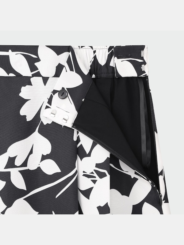 フラワープリントフレアスカート