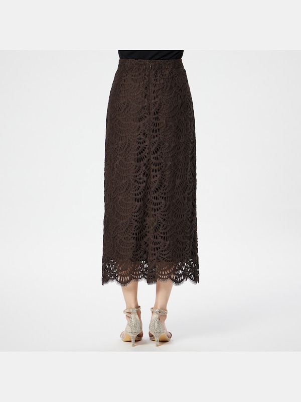 シェルレースナロースカート