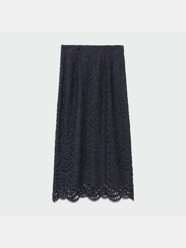 シェルレースナロースカート
