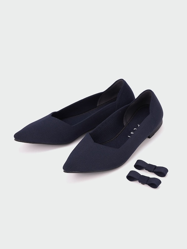 リサイクルニット2WAYエアリーパンプス