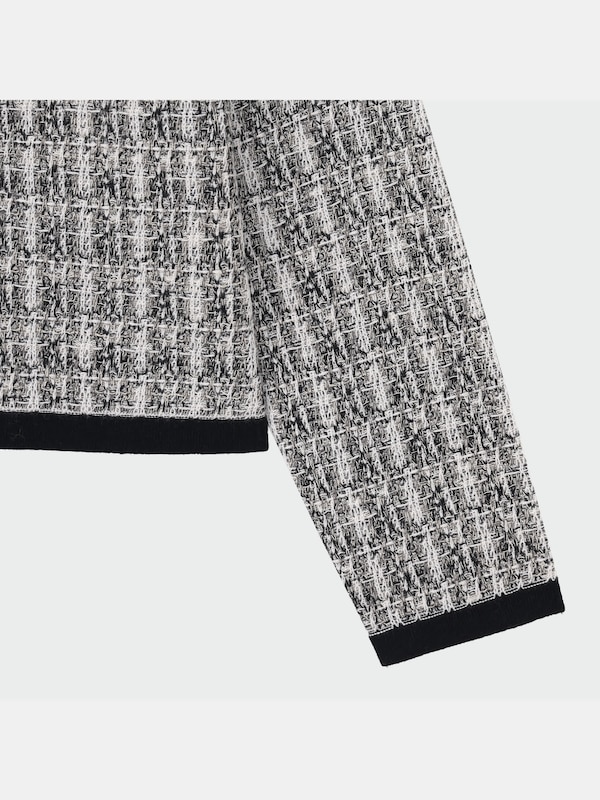 ツイードニットカーデスカートセットアップ（長袖）