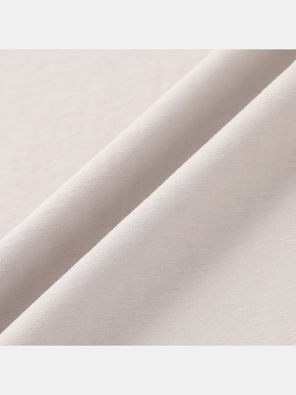 シルキーコットンブレンドクルーネックTシャツ（長袖）