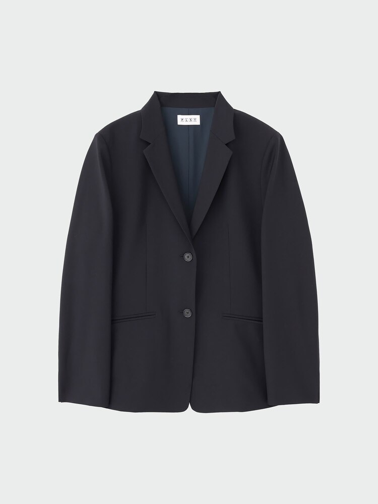 theory 23SS バンドカラー ポケットデザインブラウス 黒（レディースの 