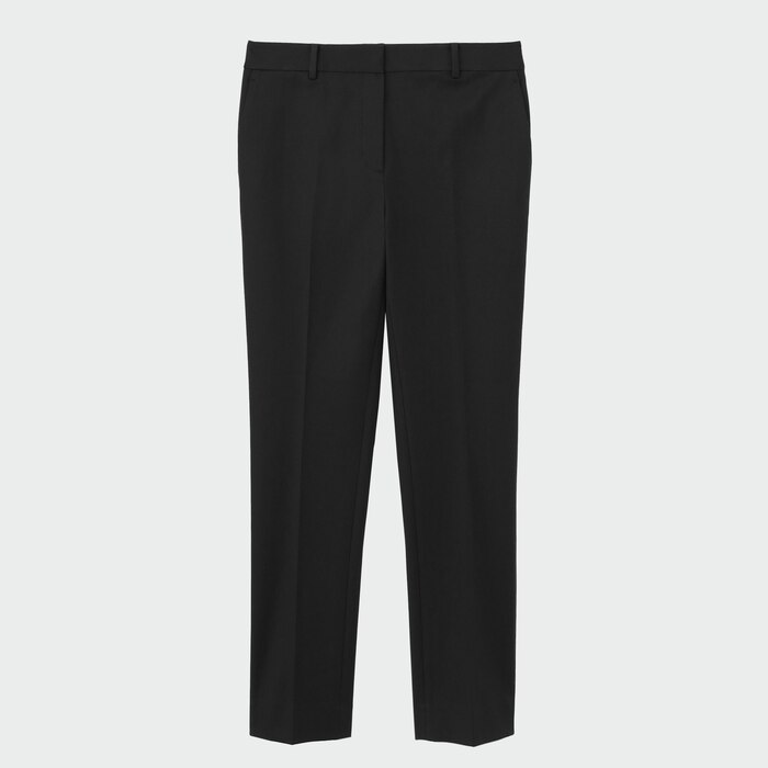 PLUS STYLEスティックパンツ（コットンブレンド）（丈長め）