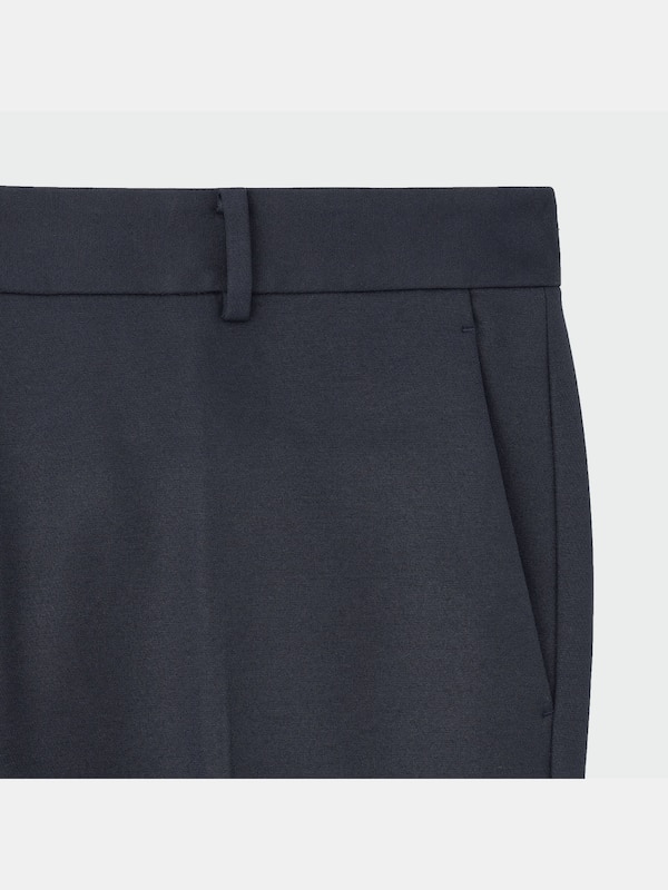 【丈長め】PLUS STYLEスティックパンツ（コットンブレンド ）