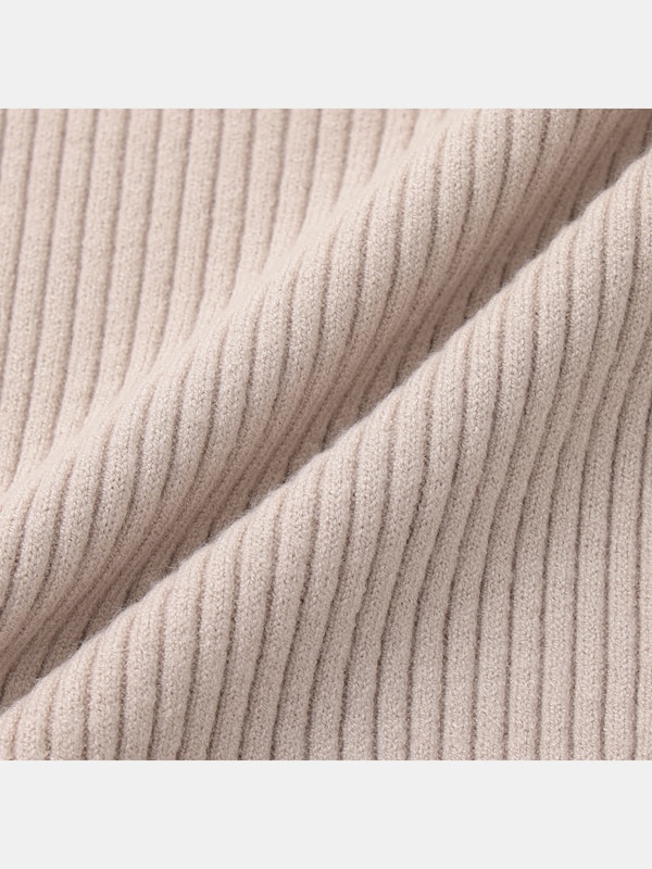 ウォッシャブルリブセーター（長袖）