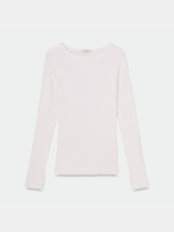 ウォッシャブルリブセーター（長袖）