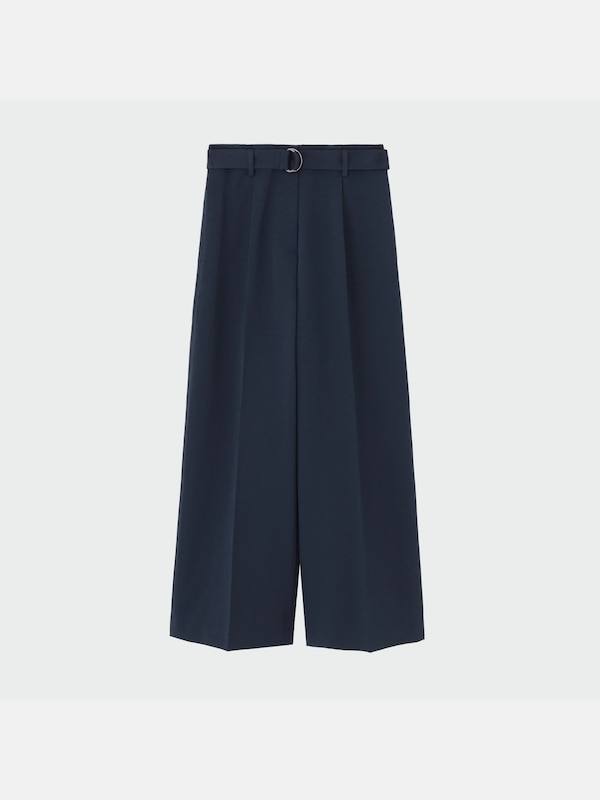 ワッシャーツイルベルテッドワイドパンツ