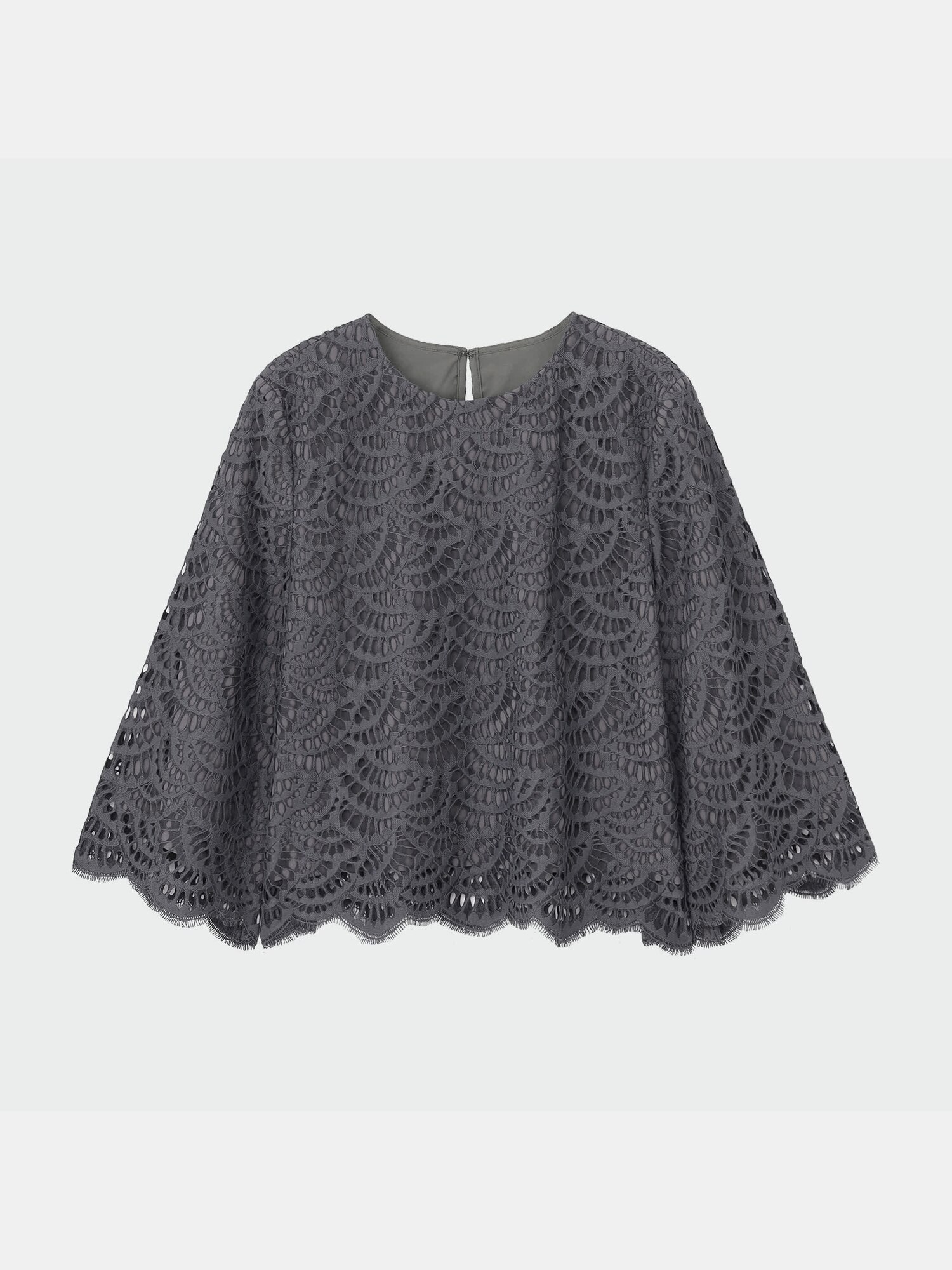 PLST - プラステ PLST カットソー グレー 2  中古 PLST - PLS+T(PLST)(プラステ) 長袖セーター サイズ2 M