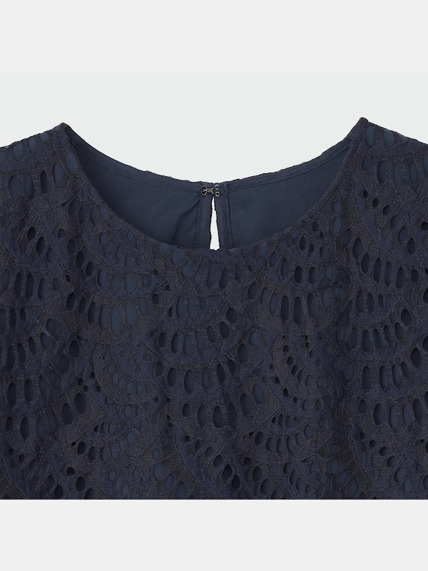 シェルレースブラウス（長袖）