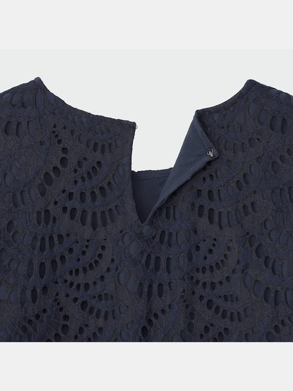 シェルレースブラウス（長袖）